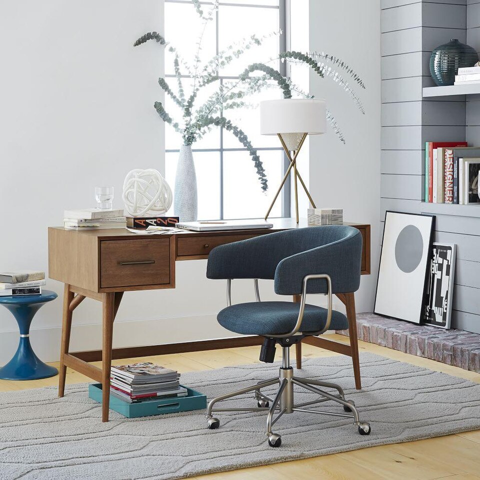 Mid-Century Desk - Acorn | west elm United Kingdom